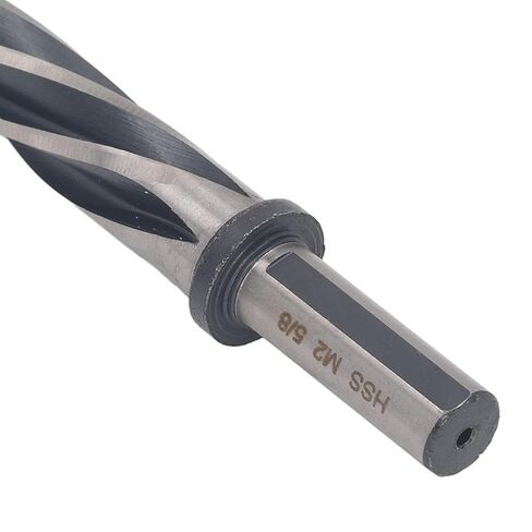 5 Flute 5/8in 12.7mm Construction Reamer Bit HSS6542 High Speed Steel for Bridge Building Metal Structure Installation with Round Shank for Steel Iron Copper Aluminum Allo in Kuwait
