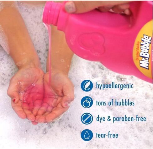 B'ubble Original Hypoallergenic B'ubble Bath - Tear-Free Formula for Long-Lasting B'ubbles Ideal for Kids, Toddlers, and Adults 36 fl oz Each (Pack of 2) in Kuwait