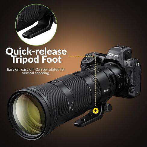 Nikon NIKKOR Z 180-600mm f/5.6-6.3 VR Lens for Nikon Z Mount, Super-Telephoto Zoom Lens Bundle with Flex Lens Shade, Lens Cleaner, Cleaning Kit, Cap Tether and Nikon 1-Year Limited Warranty in Kuwait