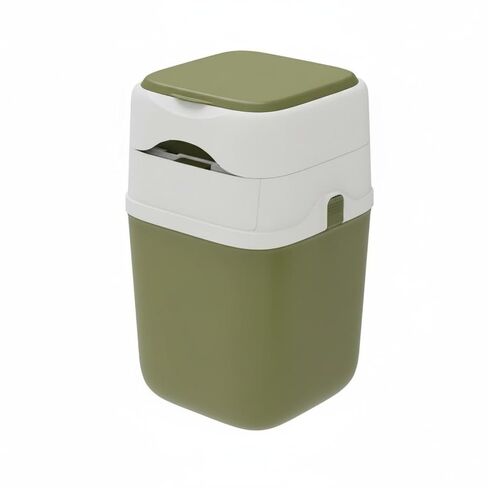 Household Waste Container Cat Litter Bin Pet Waste Bin Odor Control Trash Can Flip Lid Push Button Space Saving Suitable for Bedroom cat Nursery townhome, Khaki, L 233 W 244 H 387 in Kuwait