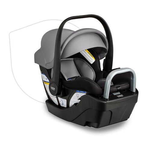 BOB Gear Wayfinder Jogging Stroller with Independent Dual Suspension, Air-Filled Tires & Britax Willow S Infant Car Seat with Alpine Base, ClickTight Technology, Rear Facing Car Seat in Kuwait
