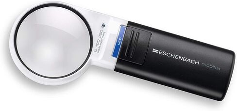 Eschenbach 1511-2M Mobilux LED + Mobase LED Wide Light Loupe & Dedicated Stand, 2.4 inches (60 mm) Φ(3 Times) in Kuwait