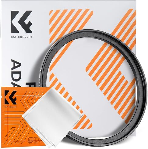 K&F CONCEPT 58-82mm Step-Up Ring Adapter | 58mm to 82mm Step-Up Filter Ring for 58mm Lens Install 82mm ND CPL UV Camera Lens Filter-FP718 in Kuwait