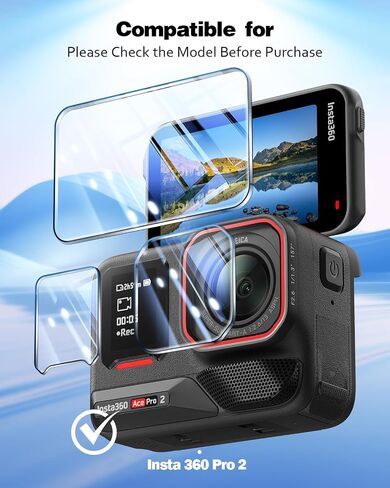 LK 2+2+2 Pack Screen Protector for Insta 360 Ace Pro 2+Lens Protector in Kuwait