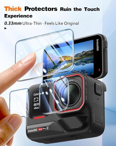 LK 2+2+2 Pack Screen Protector for Insta 360 Ace Pro 2+Lens Protector in Kuwait