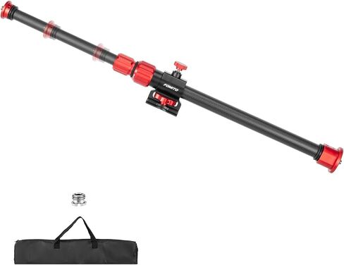 Fomito Adjustable Overheadhoting Cross Arm, Carbon Fiber and Aluminum Alloy, 32", 1/4" and 3/8" Screws, 11 lbs Load Capacity, for Product Photography and Live Top View in Kuwait