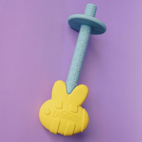 Dr. Brown's Teething Tubes for Babies, Bee and Snail, Massaging Silicone Teether Sticks, BPA Free, 3m+, 2-Pack in Kuwait