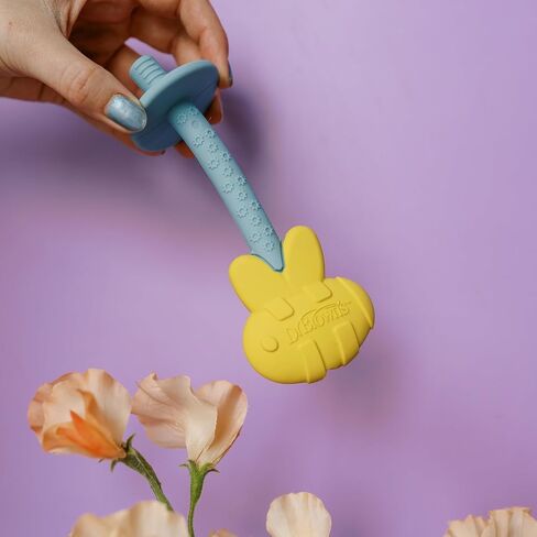 Dr. Brown's Teething Tubes for Babies, Bee and Snail, Massaging Silicone Teether Sticks, BPA Free, 3m+, 2-Pack in Kuwait