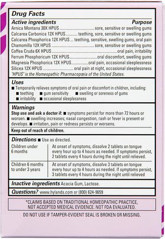 Hyland's Baby Daytime and Nighttime Soothing Tablets and Gel and Drops with Chamomilla, Natural Relief of Oral Discomfort, Irritability, and Swelling, 125 Count in Kuwait