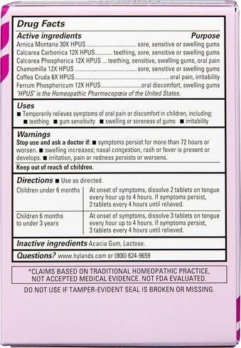 Hyland's Baby Daytime and Nighttime Soothing Tablets and Gel and Drops with Chamomilla, Natural Relief of Oral Discomfort, Irritability, and Swelling, 125 Count in Kuwait