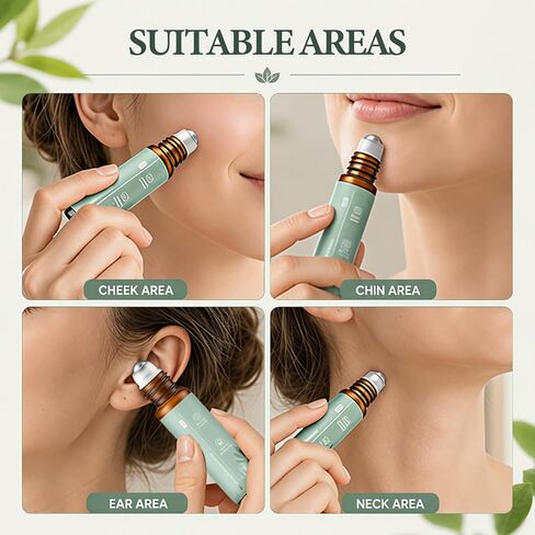 3PCS Teething Roller, Baby Teething Oil Roller, Natural Gentle Teething Relief Roller, Teething Roller All Natural for Babies in Kuwait