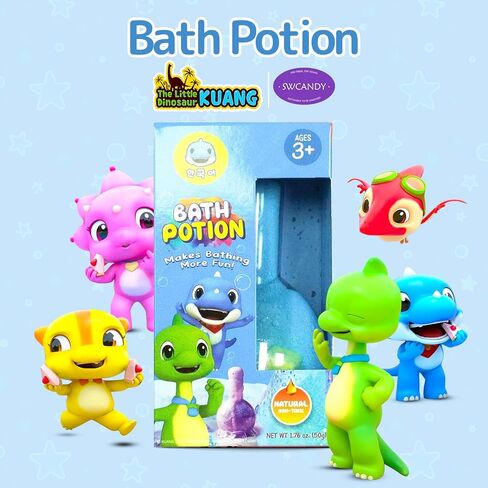 SWCANDY Bath Toys Kids Bath Bombs Potion, 6 Pack Non-Toxic Bathtub Colorful Foam Bubble Science Sensory Bath Play Soap Magical Fizzes Eruption Tub Safe and Stain Free for Ages 3+ Boys Girls Toddlers in Kuwait