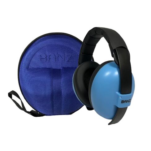BANZ Baby Earmuffs Infant Hearing Protection – Ages 0-2+ Years–The Best Earmuffs for Babies & Toddlers–Industry Leading Noise Reduction Rating–Soft & Comfortable–Baby Ear Protection INCLUDES CASE in Kuwait