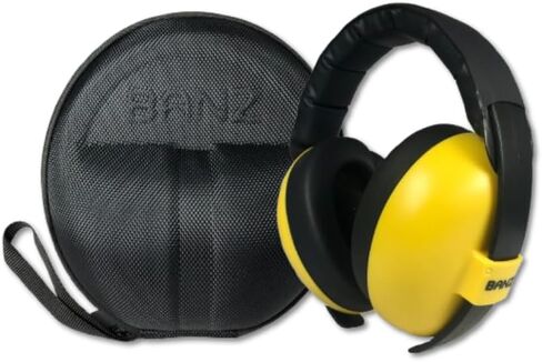 BANZ Bubzee Baby Headphones for Noise Protection - Baby Ear Muffs, Newborn Infant & Toddler, 0 to 36 Months, Adjustable INCLUDES CASE in Kuwait