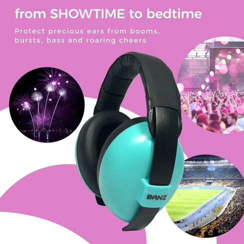 BANZ Bubzee Baby Headphones for Noise Protection - Baby Ear Muffs, Newborn Infant & Toddler, 0 to 36 Months, Adjustable INCLUDES CASE in Kuwait