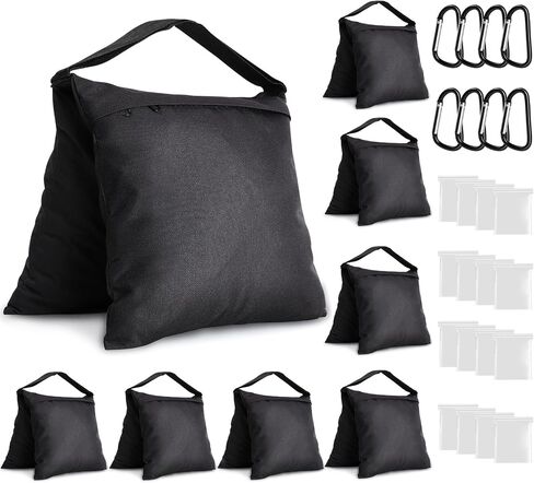 2 Packs Sandbags Weight Bags for Light Stand Photography Video Support, Heavy Duty Saddlebags for Backdrop Stand, Photo Tripod, Outdoor Canopy, Pop up Tent, Umbrella Base, Fishing Chair, Wedding Shed in Kuwait