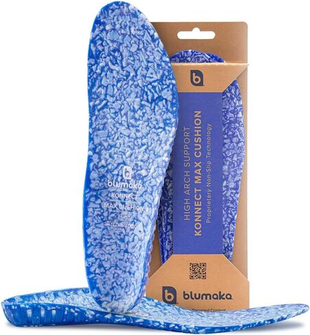 Blumaka Golf Nonslip Performance Insoles, Low Arch Support Shoe Inserts for Men and Women, Athletic Shoe and Plantar Fasciitis Insoles, Locked-in for Every Swing, Men's 11-11.5 | Women's 12-12.5 in Kuwait