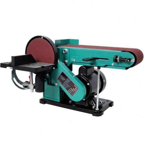 Belt Disc Sander, Benchtop Multifunctional Sander with Sturdy Cast Iron Base, for Woodworking, Metal Polishing, Sharpening Tools and DIY Home Workshop in Kuwait