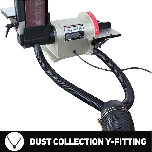 4x36 Belt and 8 Disc Sander Combo with Rotating Base, Dust Collection System, 34" Direct Drive Benchtop for Woodworking - Perfect for DIY and Professional Use in Kuwait