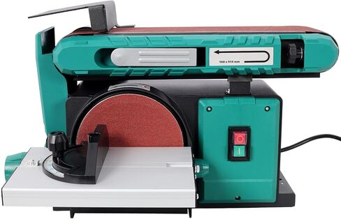 Geelife Belt and Disc Sander - Steel Green - Two-in-One Sanding Machine - Woodworking, Metalworking - Workshop Tool in Kuwait
