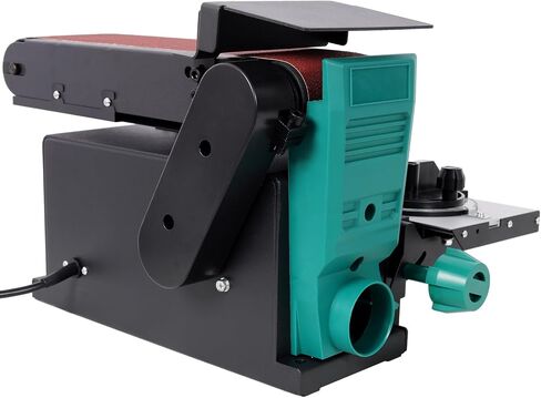 Geelife Belt and Disc Sander - Steel Green - Two-in-One Sanding Machine - Woodworking, Metalworking - Workshop Tool in Kuwait
