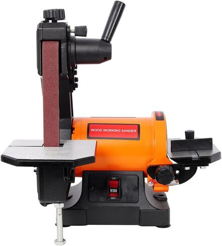 Belt & Disc Sander Combo with 1" x 30" Belt and 5" Disc, Benchtop Belt Sander with Adjustable Cast Aluminum Worktables, Miter Gauge & Dual Dust Ports for Woodworking Metalworking in Kuwait