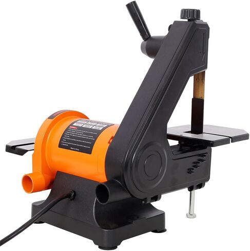 Belt & Disc Sander Combo with 1" x 30" Belt and 5" Disc, Benchtop Belt Sander with Adjustable Cast Aluminum Worktables, Miter Gauge & Dual Dust Ports for Woodworking Metalworking in Kuwait