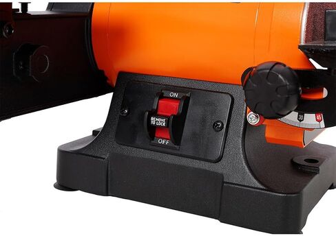 Belt & Disc Sander Combo with 1" x 30" Belt and 5" Disc, Benchtop Belt Sander with Adjustable Cast Aluminum Worktables, Miter Gauge & Dual Dust Ports for Woodworking Metalworking in Kuwait