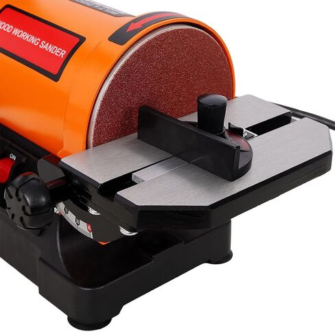 Belt & Disc Sander Combo with 1" x 30" Belt and 5" Disc, Benchtop Belt Sander with Adjustable Cast Aluminum Worktables, Miter Gauge & Dual Dust Ports for Woodworking Metalworking in Kuwait
