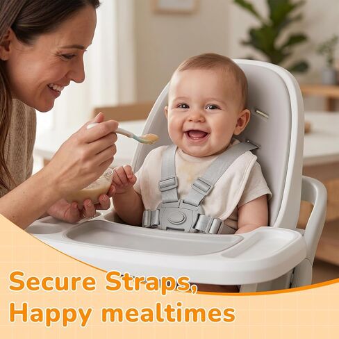 High Chair Straps Compatible with Graco Everystep 6 in 1 High Chair, Replacement Straps High Chair Harness Fit for Graco Highchairs, Universal Adjustable 5 Point High Chair Harness Belt Accessories in Kuwait