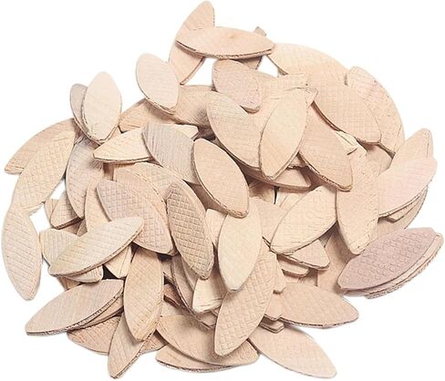 100 Pieces Wood Joining Biscuits Biscuit Joiner Wooden Dowels Beech Wood Chips Suitable for DIY Craft Handcraft Projects, No0 47x15x4 mm in Kuwait