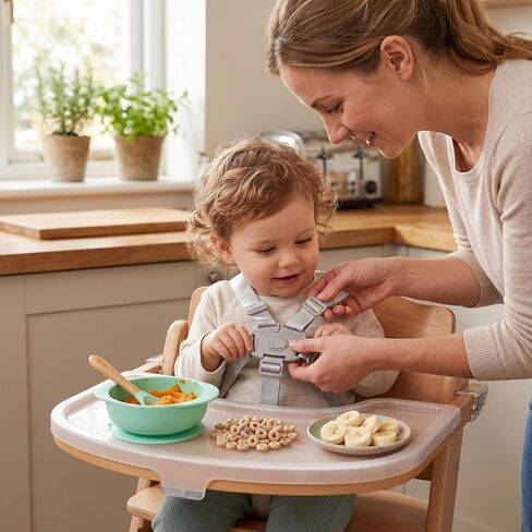 High Chair Straps Replacement Compatible with Abiie Beyond Junior High Chair, 5-Point Adjustable Harness Straps, Easy to Install Belt, High Chair Accessory in Kuwait