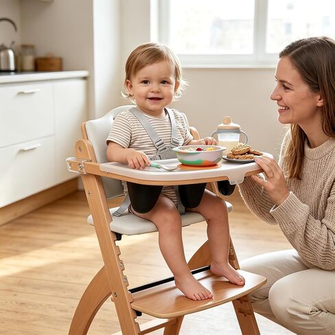 High Chair Straps Replacement Compatible with Abiie Beyond Junior High Chair, 5-Point Adjustable Harness Straps, Easy to Install Belt, High Chair Accessory in Kuwait