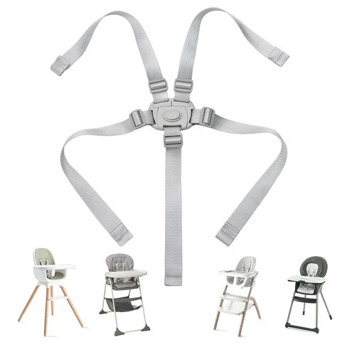 High Chair Straps Replacement Compatible with Graco High Chair | 5 Point Harness, Universal Adjustable Safety Belt, Highchair Accessories, for Most High Chairs in Kuwait
