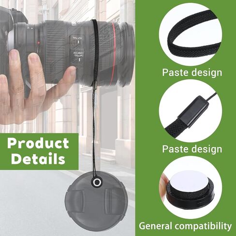 5 Pack Lens Cap Leash Strap with Elastic String, Lenses Caps Keeper | Camera Lens Cap Leash Holder for Mirrorless Camera Lenses in Kuwait
