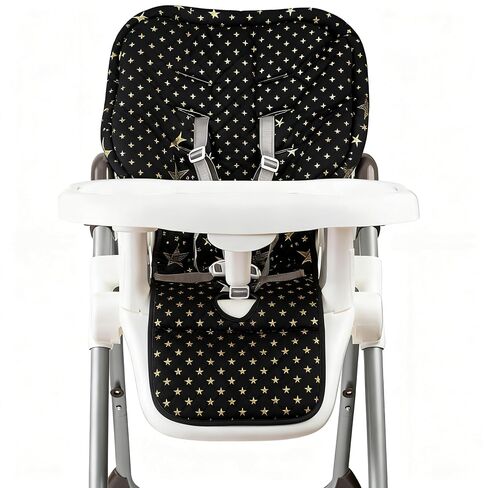 Replacement High Chair Cover, Soft, Durable, Washable, Easy to Clean Baby Seat Cover, Compatible with Graco, Evenflo, Joovy, Ingenuity High Chairs in Kuwait
