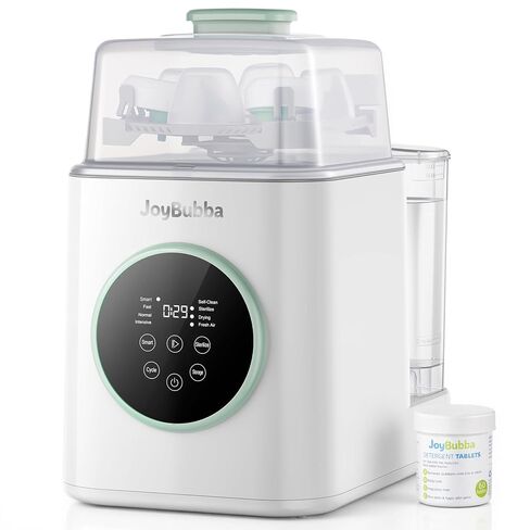 Baby Bottle Washer and Sterilizer with Dryer – 19-Min Fast All-in-One Machine for Baby Bottles, Pump Parts & Accessories, 3 High-Temp Sterilization Modes, 60 Cleaning Tablets in Kuwait