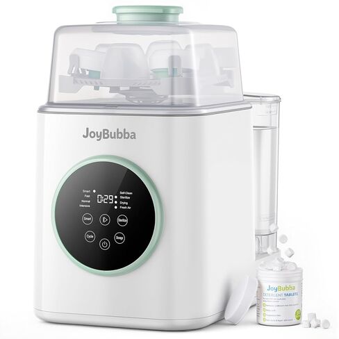 Baby Bottle Washer and Sterilizer with Dryer – 19-Min Fast All-in-One Machine for Baby Bottles, Pump Parts & Accessories, 3 High-Temp Sterilization Modes, 60 Cleaning Tablets in Kuwait