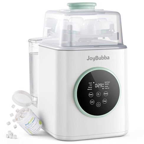Baby Bottle Washer and Sterilizer with Dryer – 19-Min Fast All-in-One Machine for Baby Bottles, Pump Parts & Accessories, 3 High-Temp Sterilization Modes, 60 Cleaning Tablets in Kuwait