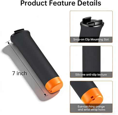 Suptig Upgraded Floating Hand Grip Floaty Stick Compatible for Gopro Mission 1 Pro, Gopro Hero 13, Hero 12,11,10,9,8,7,6,5,4 Gopro Max, Fusion DJI Action 6,5 Pro,5,4,3, Insat 360, Akaso Action Camera in Kuwait