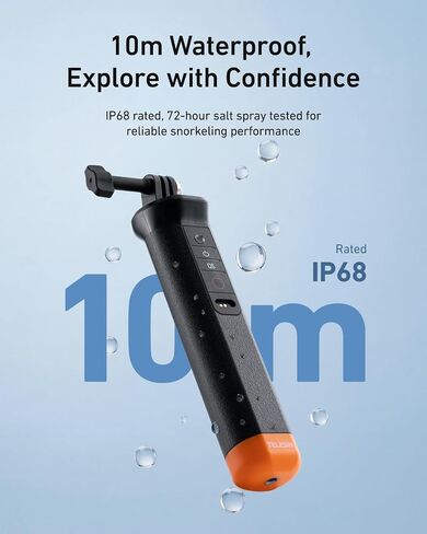 TELESIN Floating Selfie Stick Hand Grip Waterproof Handle with Bluetooth Remote for DJI Osmo Action 6 5 Pro 4 Handle Mount Accessories for DJI Osmo Action Camera in Kuwait