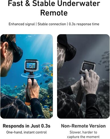 TELESIN Floating Selfie Stick Hand Grip Waterproof Handle with Bluetooth Remote for DJI Osmo Action 6 5 Pro 4 Handle Mount Accessories for DJI Osmo Action Camera in Kuwait