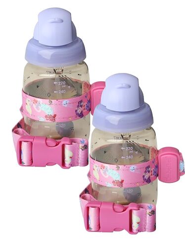 Sippy Cup Straps, 2pcs Bottle Leash, Toys Strap with Anti-Slip Lining, Adjustable Safety Tether for High Chairs, Strollers & Car Seats (Black) | Strong Nylon in Kuwait