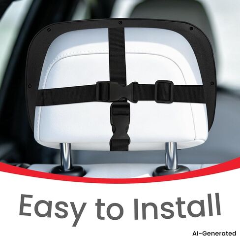 Baby Car Mirror With Light & Remote Control, Baby Car Mirror with Light, Rear Facing Baby Car Seat Mirror with 360° Rotation Design Wide View Shatterproof Long Lasting Battery in Kuwait