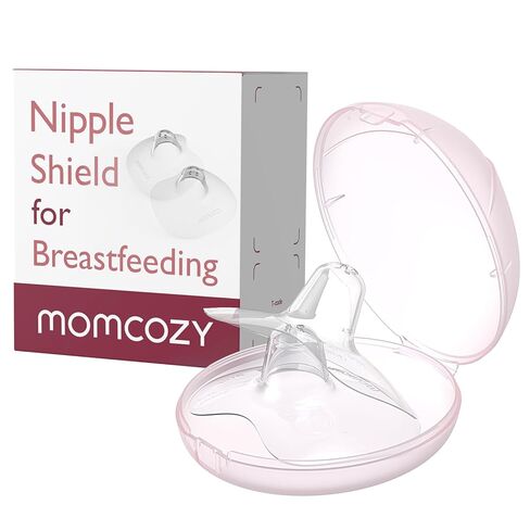 Momcozy Ultra-Thin Nipple Shields, Food-Grade Silicone with Carry Case 20mm | BPA/BPS-Free, Super-Soft & Portable Carry Case Included, 20mm in Kuwait