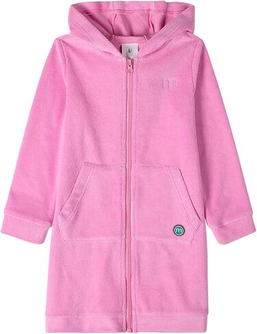 Kids MeMoi Swimmers Club Full-Zip Hooded Cotton-Rich Terry Robe in Kuwait