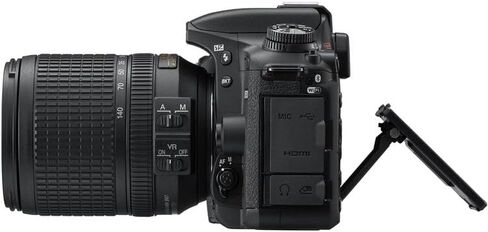 Nikon D7500 DSLR Camera 18-140mm Lens DX Format Bundle with AF-S NIKKOR 50mm f/1.8G Lens + Ultracompact on Camera-Mount Microphone + Tripod + Filter Kit 58mm + 64GB Memory Card + Backpack + More in Kuwait