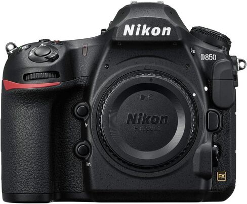 Nikon D850 45.7MP Full-Frame FX-Format Digital SLR Camera - Black (Body Only) Bundle with Deco Essentials Shoot Like A Pro eBook + Lexar 64GB SDXC Memory Card + Camera Bag + Extra Battery in Kuwait