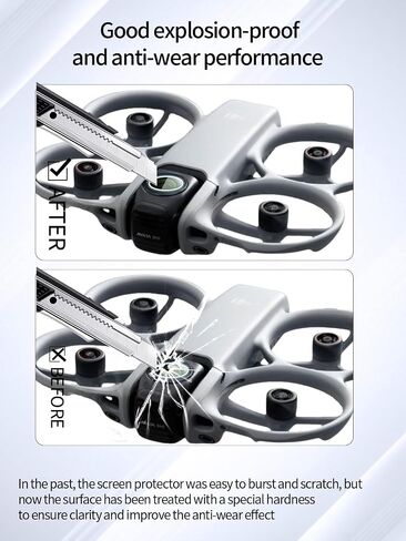 Camera Lens Protector for DJI Avata 360, High-definition Scratch Resistant Nanofilm Film,HD Clear,Bubble Free with Easy Installation Kit，3 Pack. in Kuwait