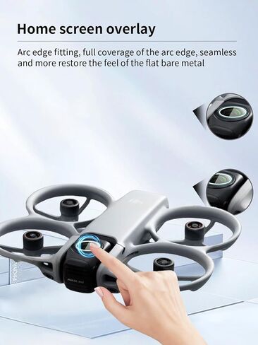Camera Lens Protector for DJI Avata 360, High-definition Scratch Resistant Nanofilm Film,HD Clear,Bubble Free with Easy Installation Kit，3 Pack. in Kuwait